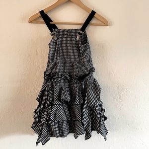 Jottum Navy checkered dress, size 4, girls